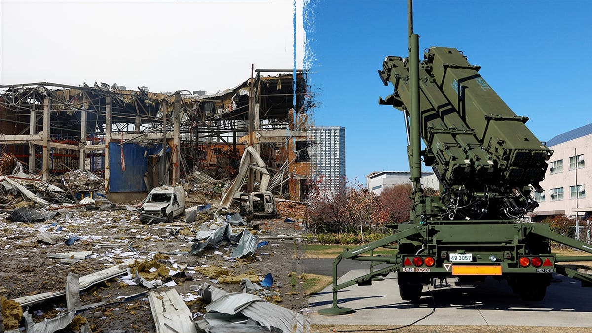 Ukraine strikes and Patriot interceptor system.