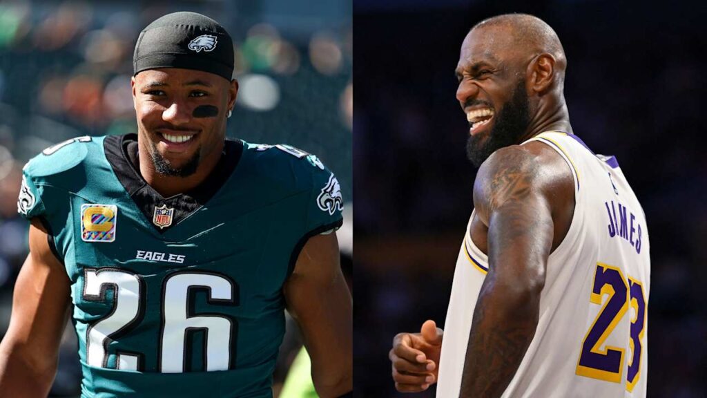 Saquon Barkley pitches LeBron James on bringing title to Philadelphia: ‘You’d be remembered forever’ Saquon Barkley pitches LeBron James on bringing title to Philadelphia: 'You'd be remembered forever'