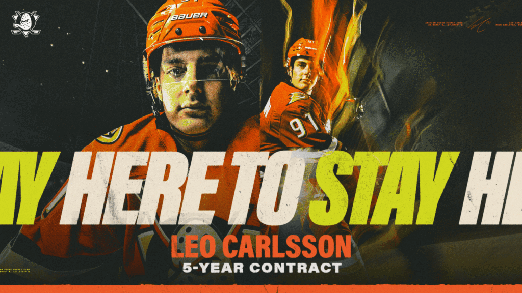 Ducks Match Five-Year Offer Sheet for Carlsson Ducks Match Five-Year Offer Sheet for Carlsson