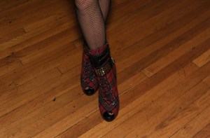 Model Kylie Jenner backstage at her Abbey Dawn spring 2012 runway show at Style360.