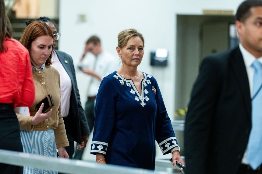 Sen. Darline Graham departs a vote at the US Capitol on July 23.
