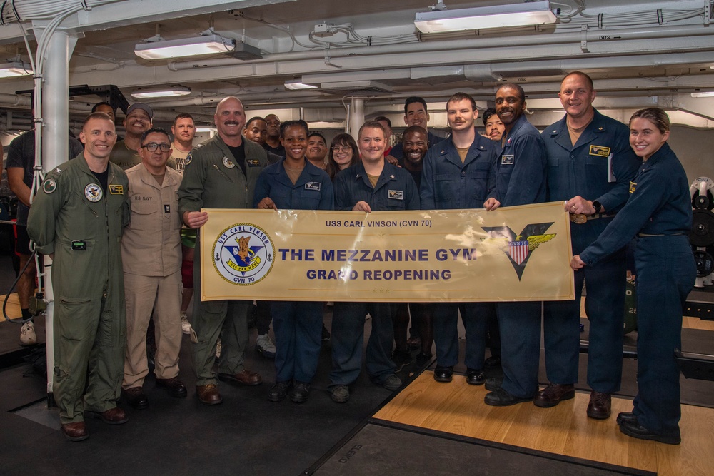 USS Carl Vinson re-opens modernized fitness facilities, enhancing readiness and quality of life USS Carl Vinson re-opens modernized fitness facilities, enhancing readiness and quality of life