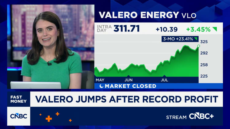 Valero jumps on record profit