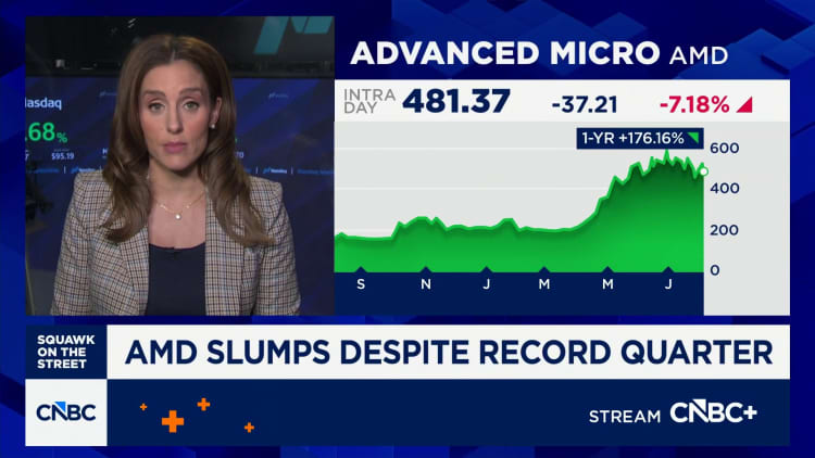 AMD slumps despite record quarter