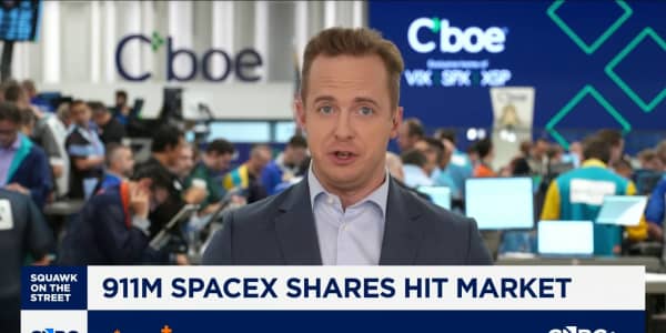 Options Action: 911M SpaceX shares hit market
