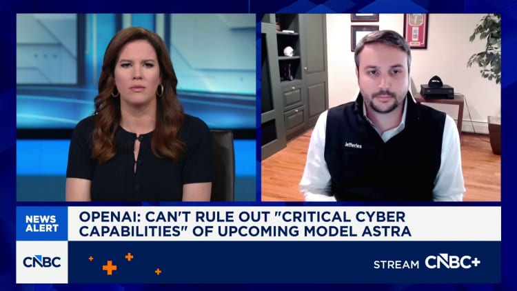 Cyber spend will benefit from AI anxiety over the next couple quarters, says Jefferies' Joseph Gallo