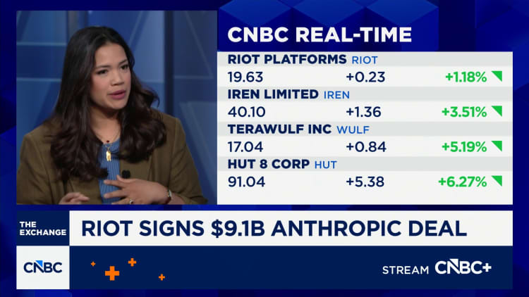 Riot signs $9.1 billion Anthropic deal