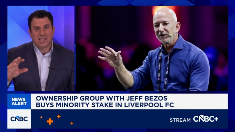 Ownership group with Jeff Bezos buys minority stake in Liverpool FC