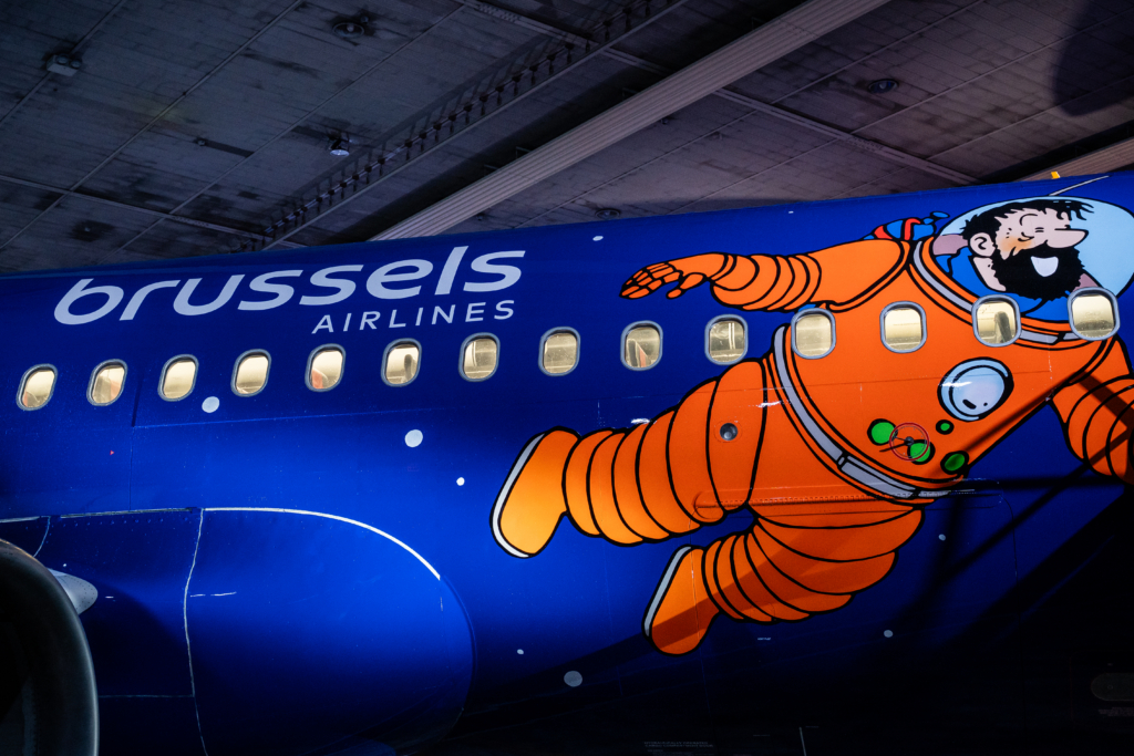 Brussels Airlines Airbus A320 new Tintin livery