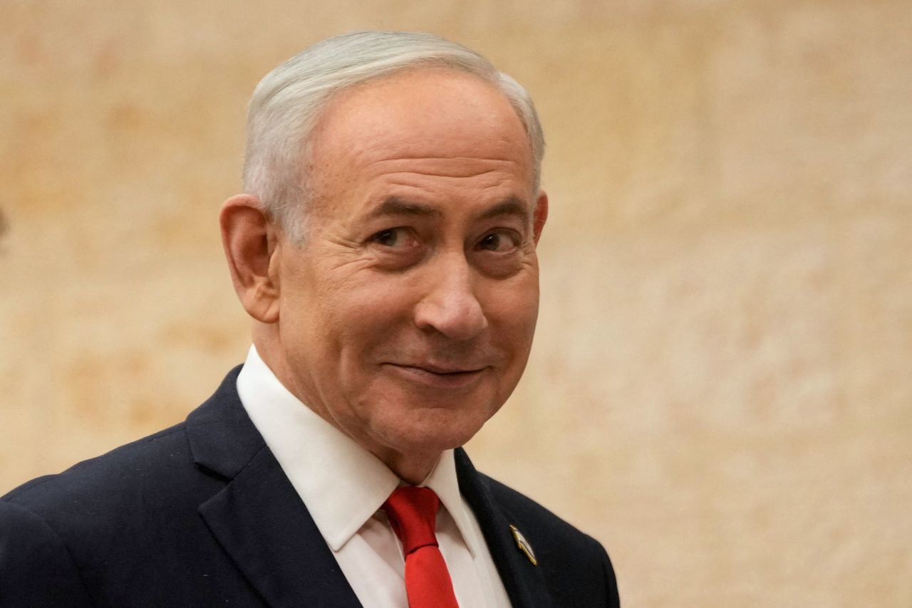 Israeli Prime Minister Benjamin Netanyahu votes in Likud party primary elections in Jerusalem, on Monday.