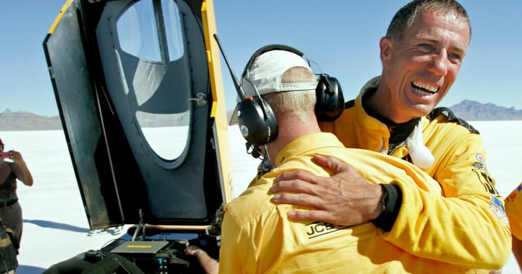 Driver who broke the sound barrier attempts another land speed record in Utah