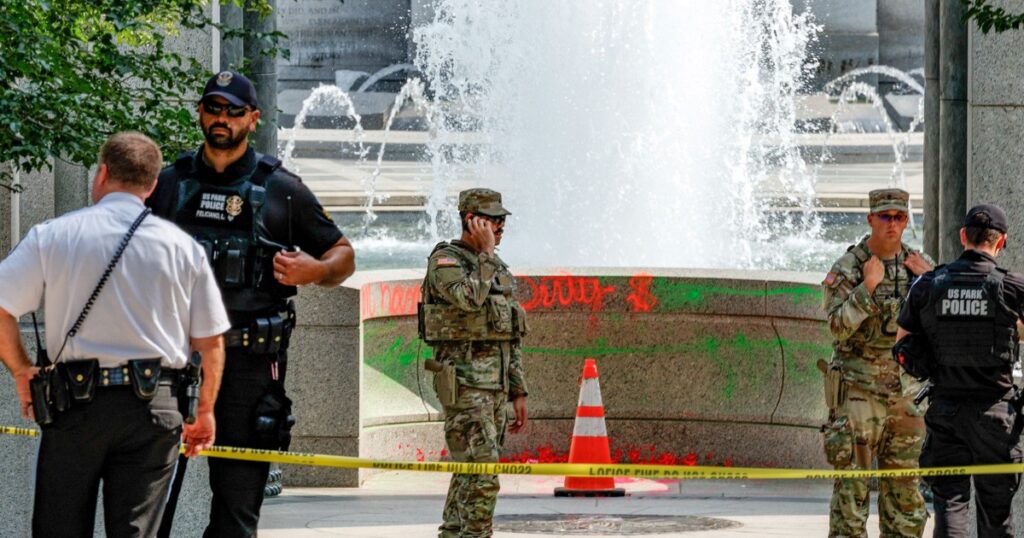 Woman arrested and facing felony charges in World War II memorial vandalism case, DOJ says