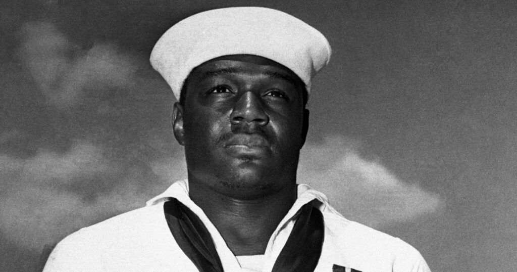 Navy discusses renaming aircraft carrier after Trump instead of heroic Black sailor Navy discusses renaming aircraft carrier after Trump instead of heroic Black sailor