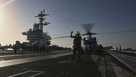 Trump downplays concerns over record USS Lincoln deployment