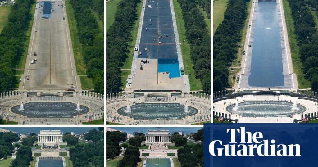 Trump’s reflecting pool saga: a timeline of failure and finger Trump’s reflecting pool saga: a timeline of failure and finger