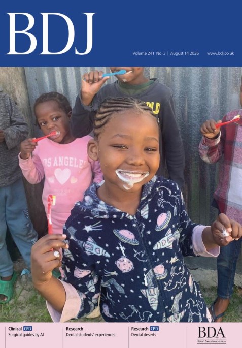 BDJ cover: Improving children’s health through dental wellness BDJ cover: Improving children's health through dental wellness