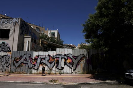 The abandoned building in Athens where the body of Elizabeth-Jane Ross was found