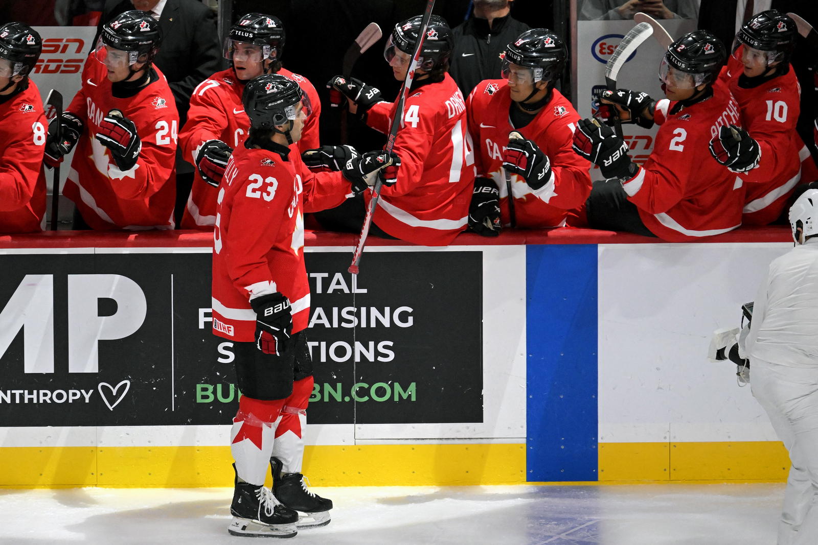 Sam O'Reilly, one of Tampa Bay's top prospects, suited up for Team Canada at the 2026 IIHF World Junior Championship (Nick Wosika-Imagn Images)