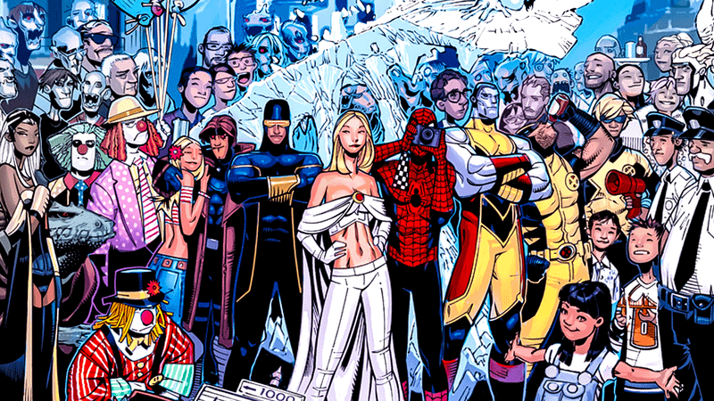 X-Men characters from Marvel Comcis.