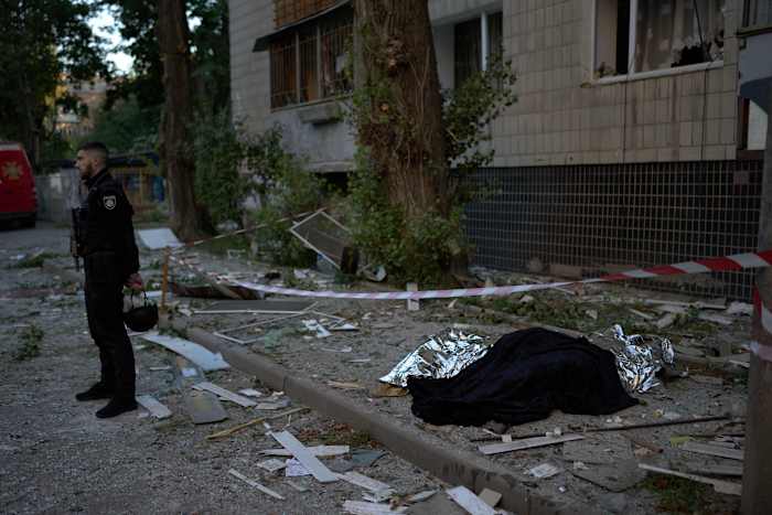 Russian missile barrage kills at least 6 in Kyiv, injures 33 Russian missile barrage kills at least 6 in Kyiv, injures 33