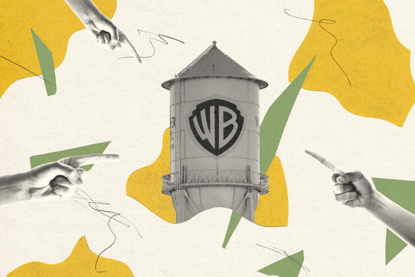 collage of the WB tower surrounding by hands pointing fingers at it
