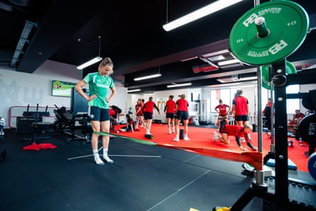 Janina Leitzig during a training session at Carrington