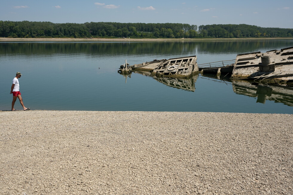 The Danube River’s water is dropping so low that World War II ships are emerging The Danube River's water is dropping so low that World War II ships are emerging