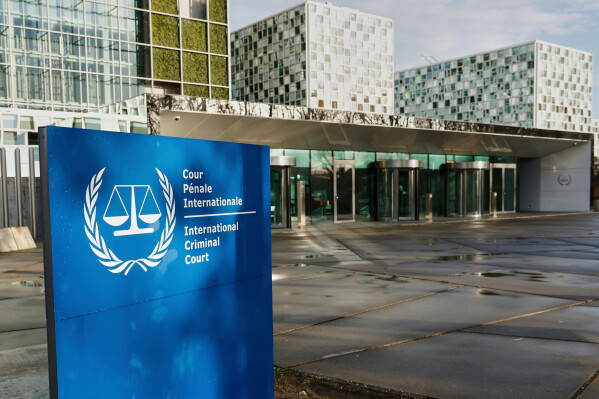 A general view of the exterior of the International Criminal Court is seen in The Hague, Netherlands, March 12, 2025. (AP Photo/Omar Havana, File)