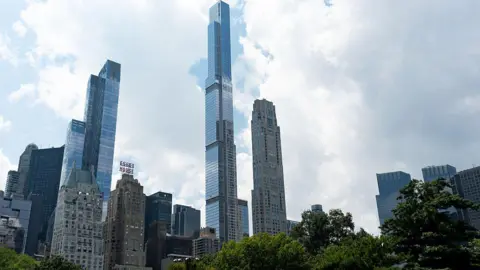 Getty Images Residential skyscrapers along Billionaire Row in New York City