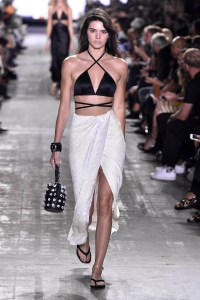 Kendall Jenner on the catwalk (Photo by Giovanni Giannoni/Penske Media via Getty Images)