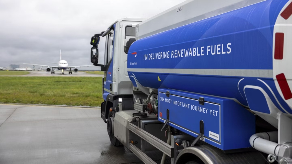 British Airways SAF subsidy sustainable aviation fuel