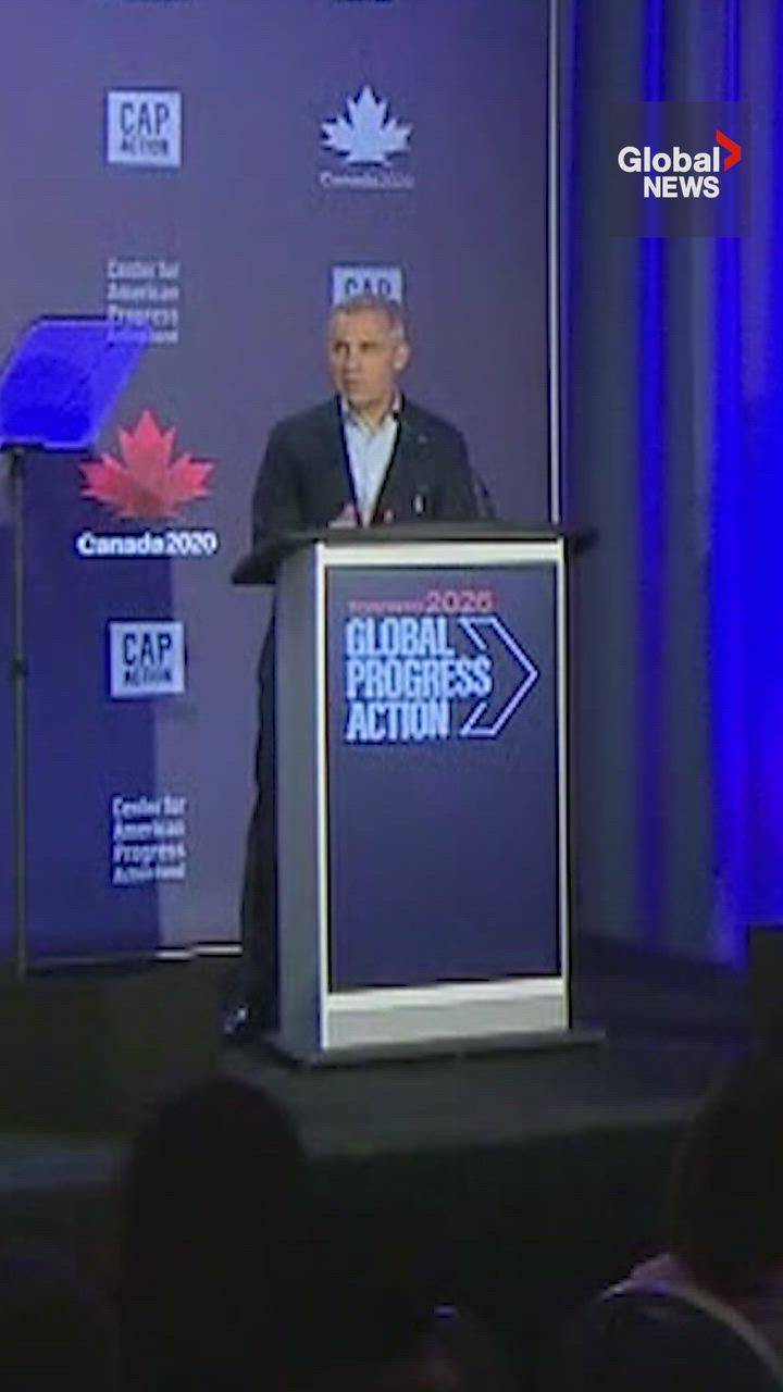 Click to play video: '‘We did say thank you’: Mark Carney takes jab at JD Vance'