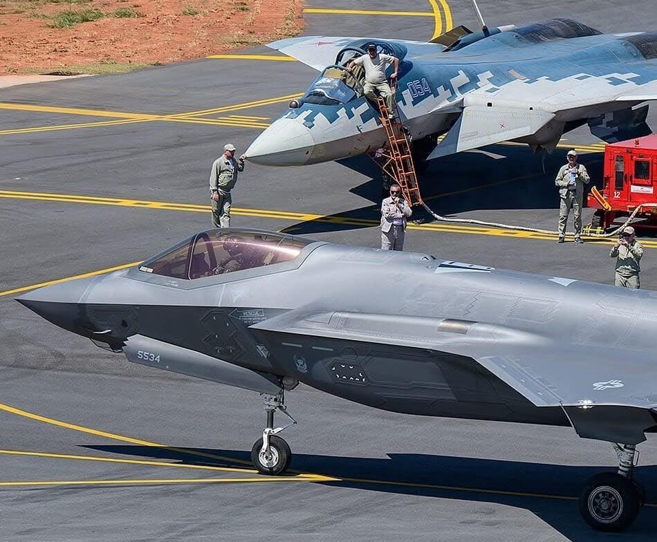 F-35 and Su-57 together in India