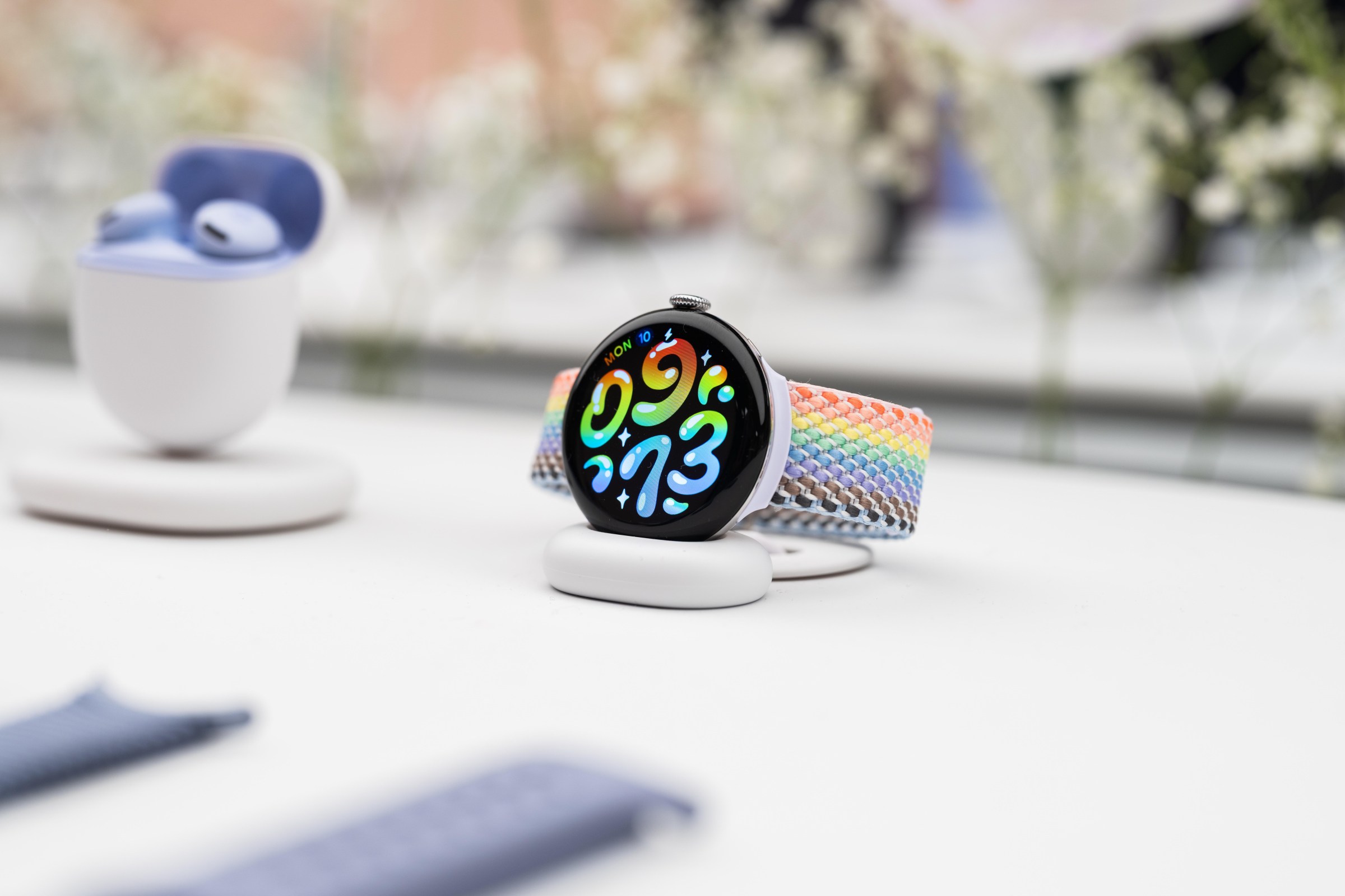 Google Pixel Watch 5 on stand