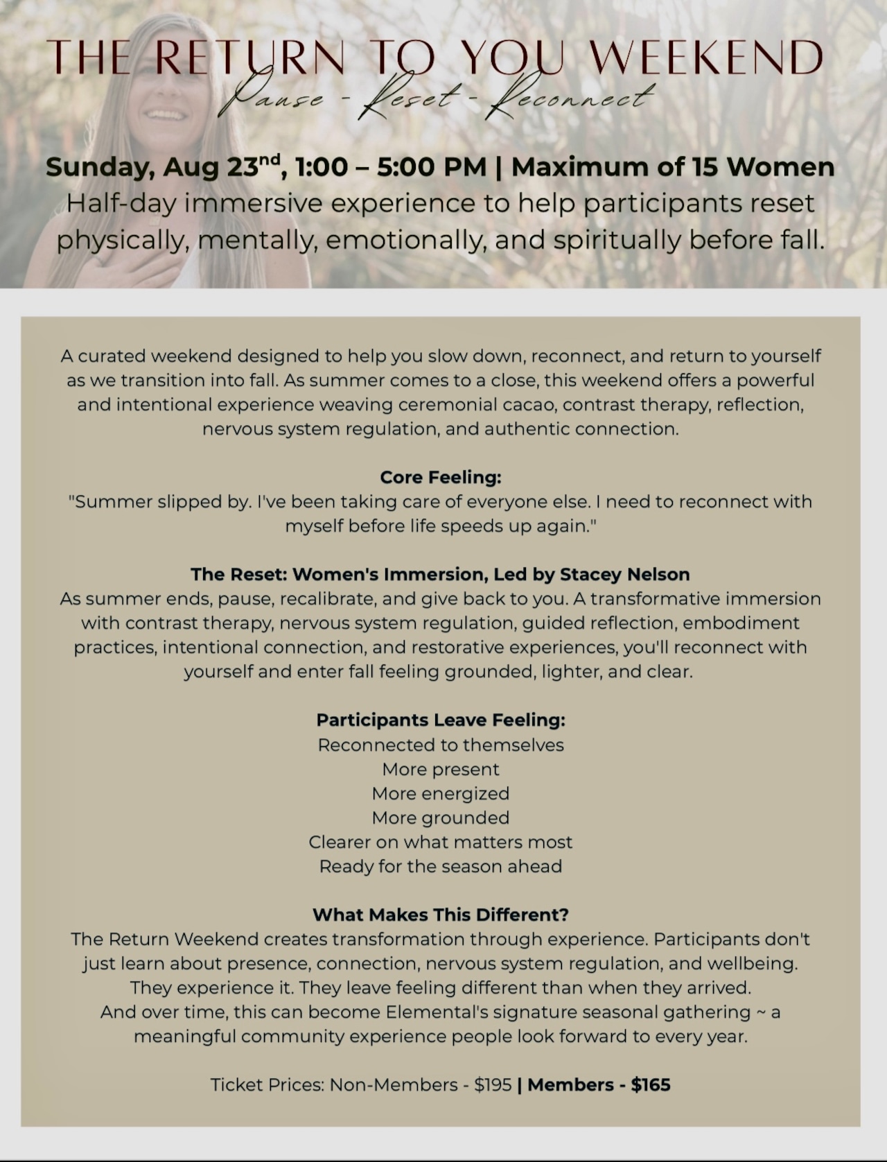 Sunday, August 23, from 1-5 p.m.