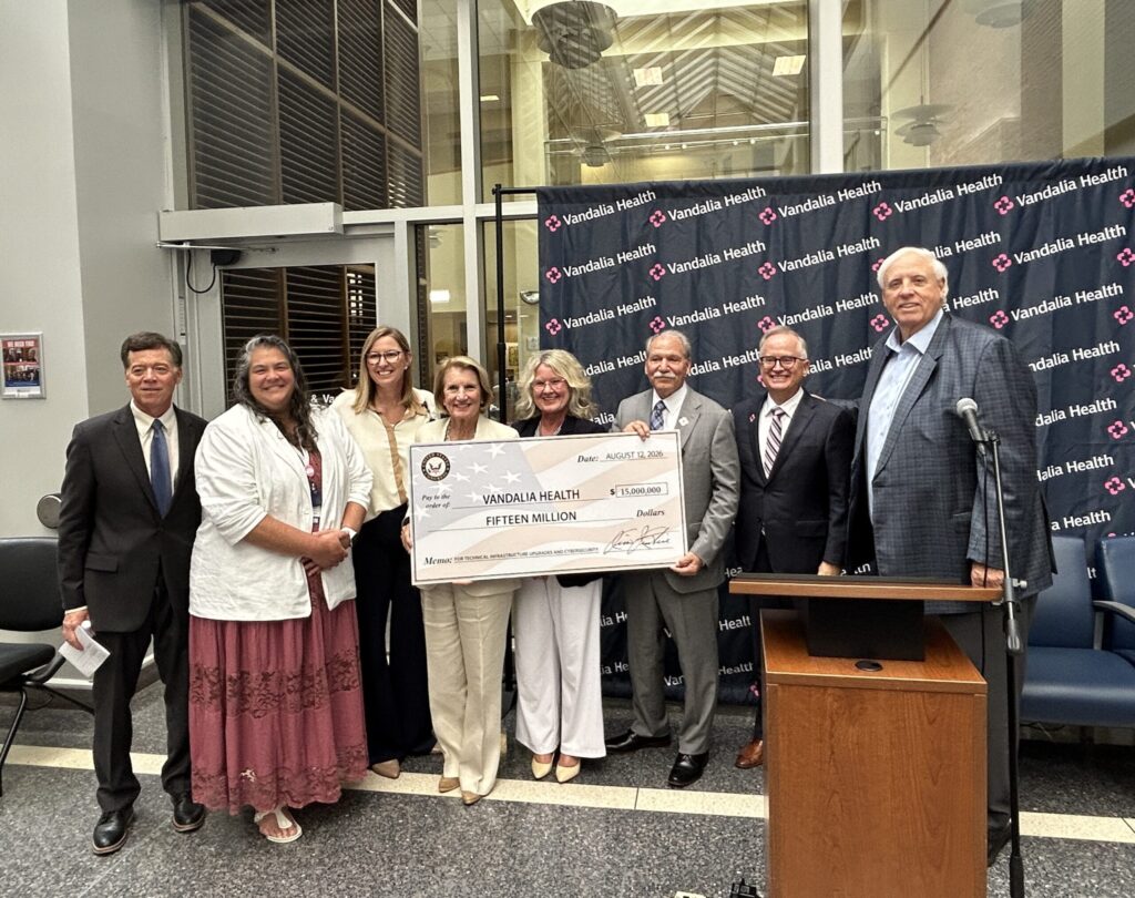 Vandalia Health receives $15 million federal grant for infrastructure, cybersecurity upgrades Vandalia Health receives $15 million federal grant for infrastructure, cybersecurity upgrades