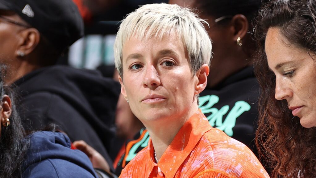 Smug Megan Rapinoe goes on unhinged rant, attacks Riley Gaines and Sophie Cunningham over women’s sports Smug Megan Rapinoe goes on unhinged rant, attacks Riley Gaines and Sophie Cunningham over women's sports