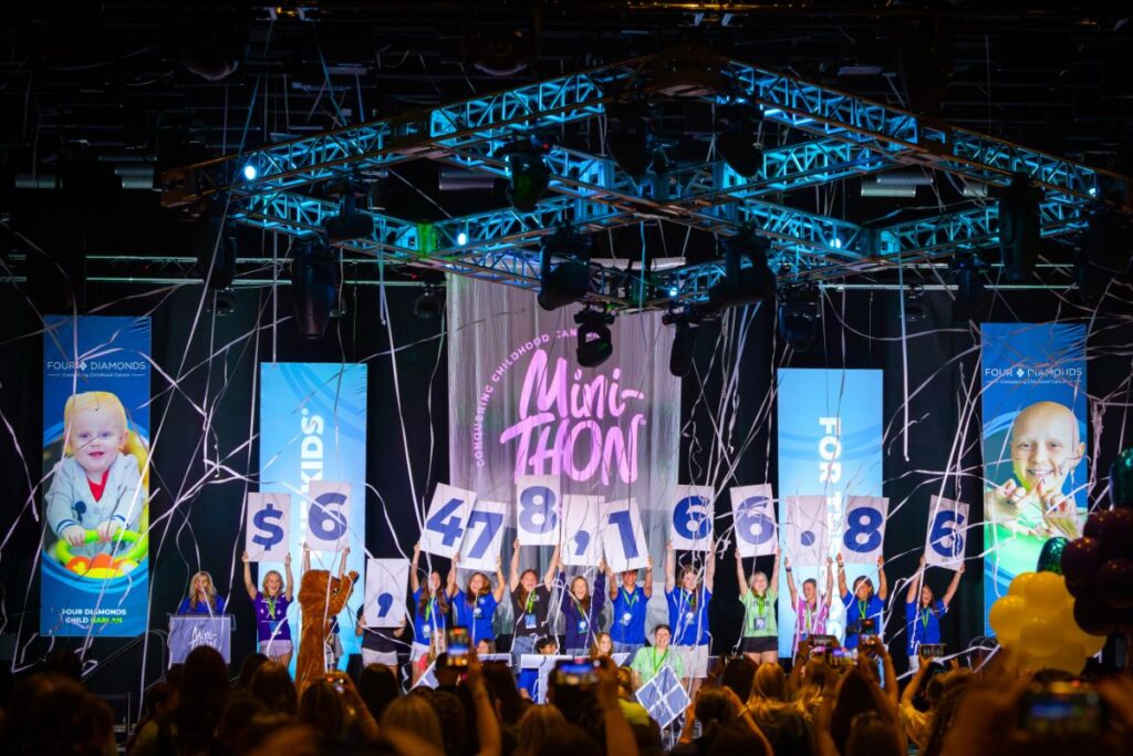 Four Diamonds Mini-THON ® surpasses $83 million raised in the fight to conquer childhood cancer since 1993 Four Diamonds Mini-THON ® surpasses $83 million raised in the fight to conquer childhood cancer since 1993
