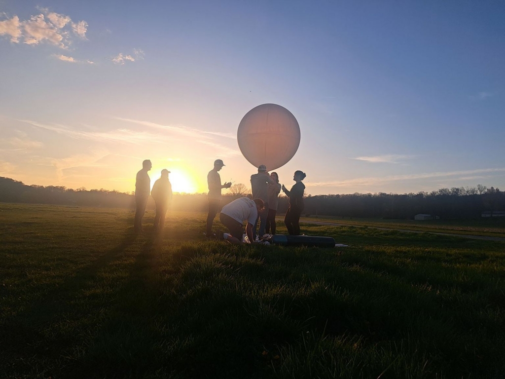 NASA sends balloons to study the atmosphere during the eclipse.
