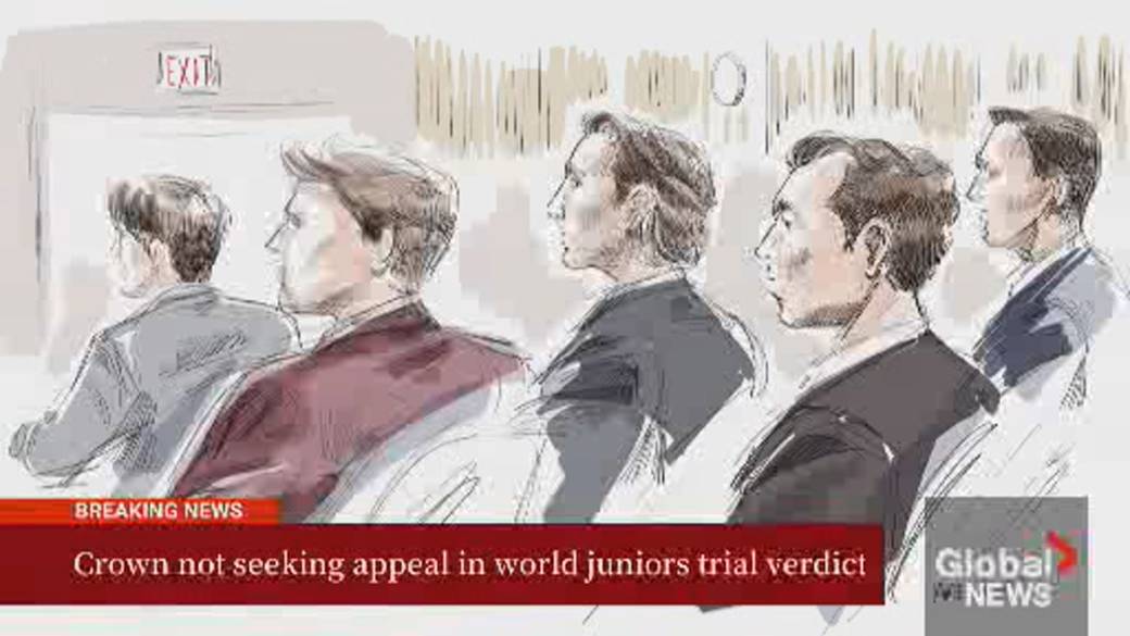 Click to play video: 'Crown not seeking appeal of world junior sexual assault acquittal'