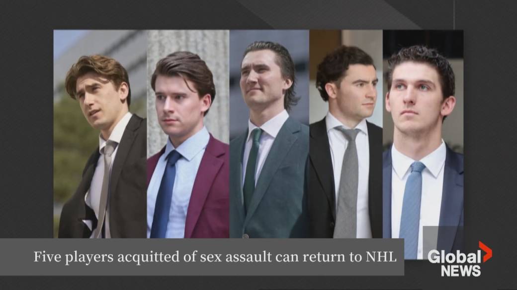 Click to play video: 'World junior players acquitted of sexual assault can return to NHL, league rules'
