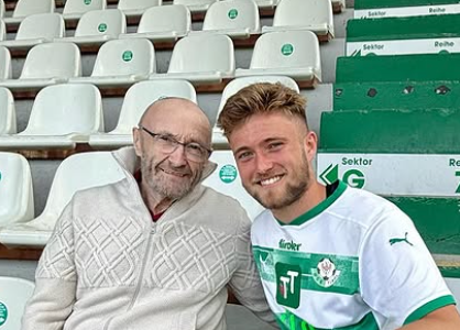Phil Collins with his son, Mathew Collins
