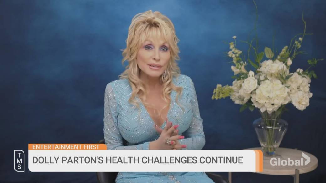 Click to play video: 'Dolly Parton shares ‘health challenges’ after missing Dollywood event'