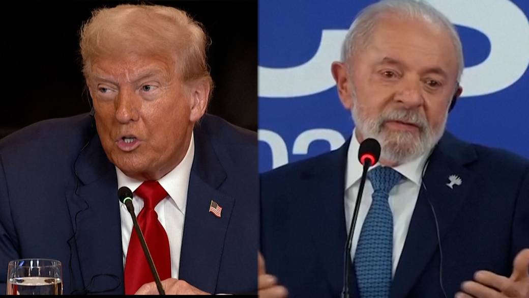 Click to play video: 'Trump threatens 50% tariffs on Brazil over ‘witch hunt’ trial of former president Bolsonaro'