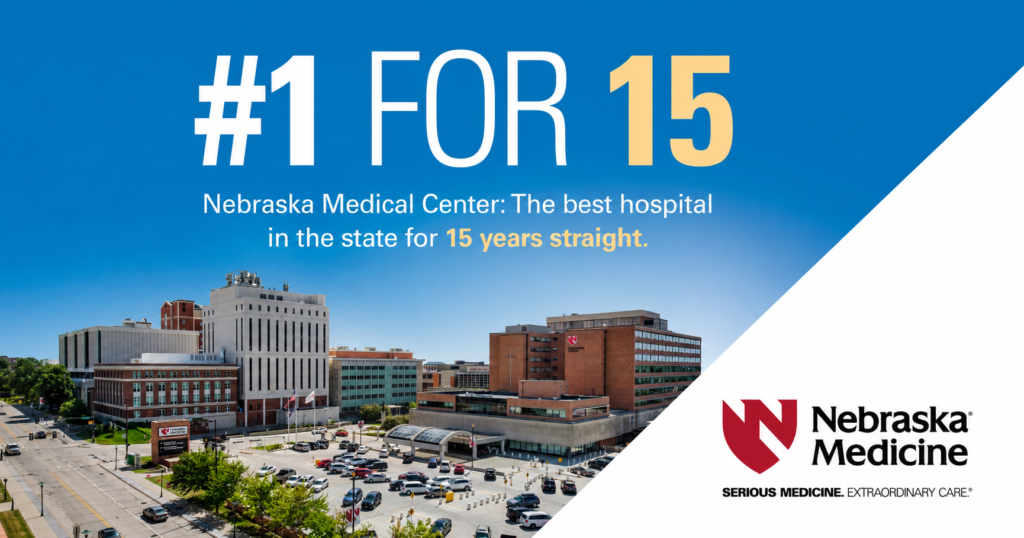 Nebraska Medical Center ranked Nebraska’s No. 1 hospital for 15th straight year by U.S. News Nebraska Medical Center ranked Nebraska’s No. 1 hospital for 15th straight year by U.S. News
