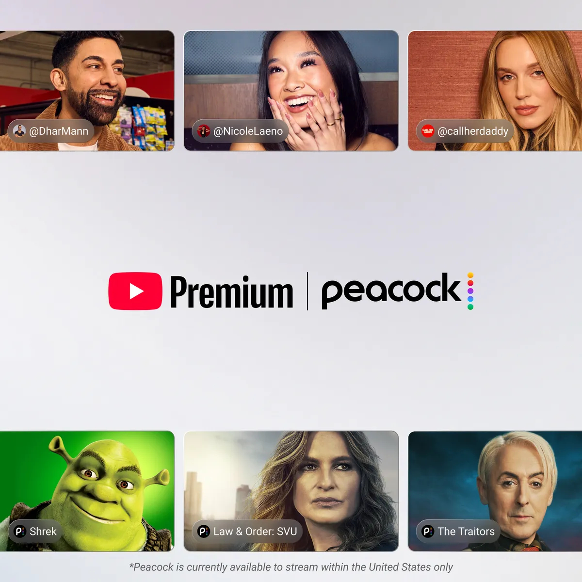 YouTube Premium to bundle Peacock from 2027