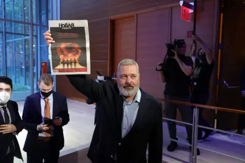EPA 2021 Nobel Peace Prize winner, Dmitry Muratov, editor-in-chief of the influential Russian newspaper Novaya Gazeta, New York, USA - 20 Jun 2022