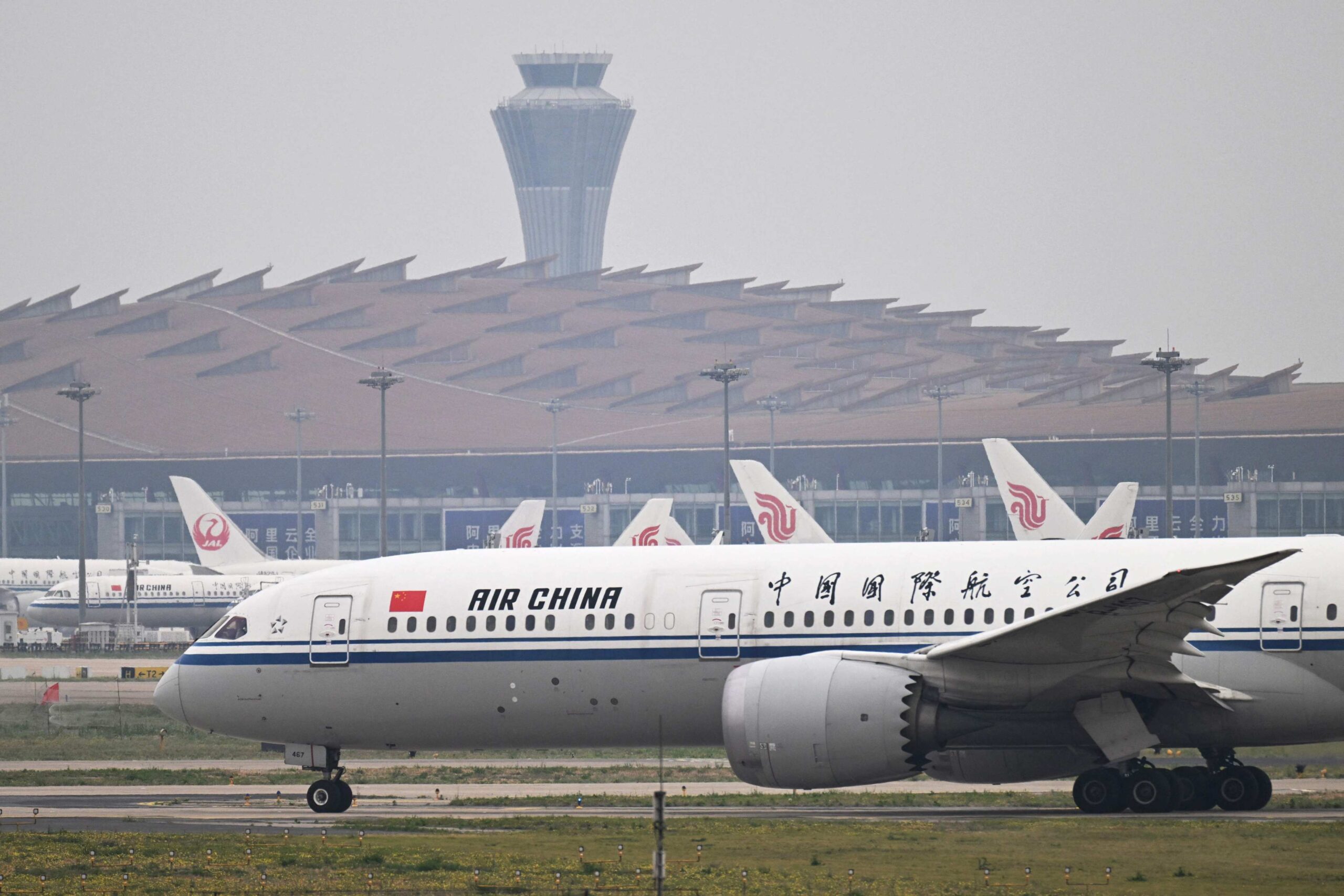 An Air China plane at Beijing Capital Airport. Photo: AFP