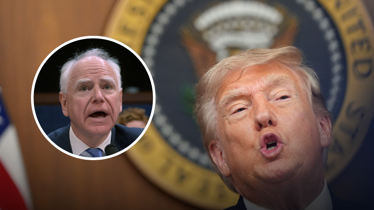 Trump cabinet meeting Walz