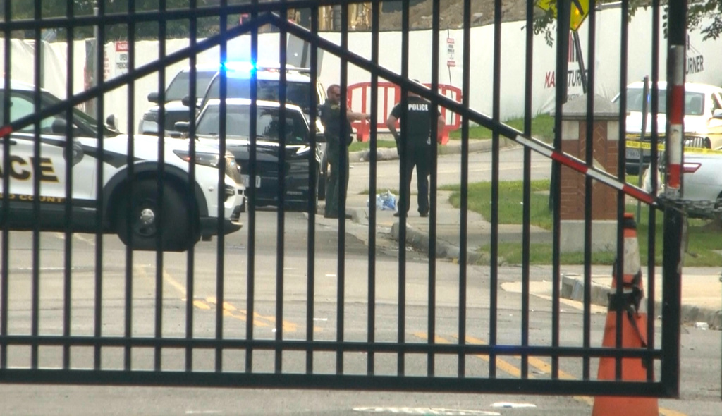 Police investigate the scene of a shooting on the campus of Virginia State University on Saturday, Aug. 15, 2026 in Petersburg, Va.